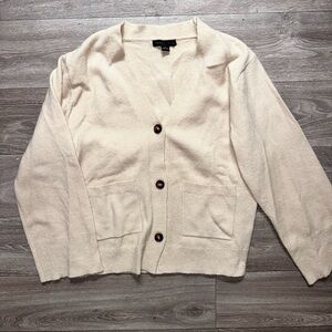 Sanctuary Off-White Button Cardigan